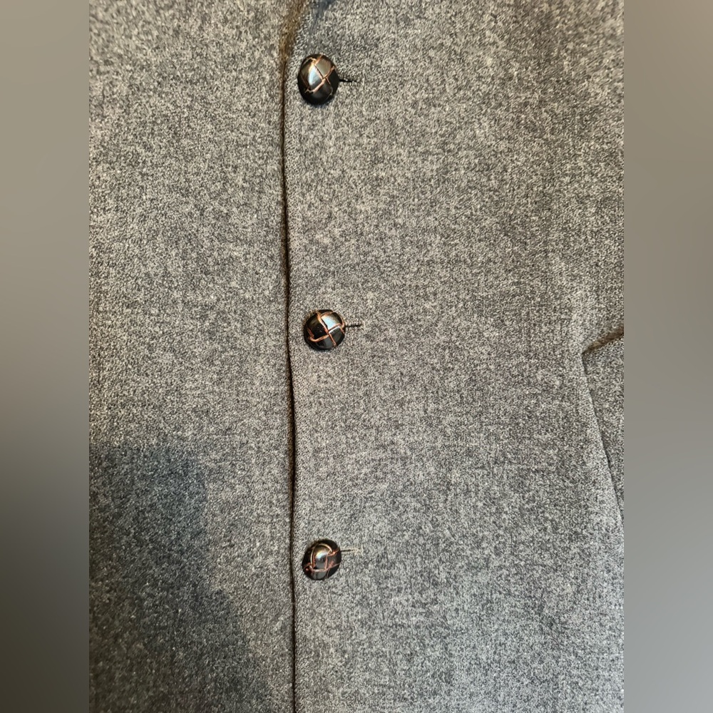 Vintage, Rare- Pendleton Gray Pea Coat Wool Tailored - Picture 5 of 9